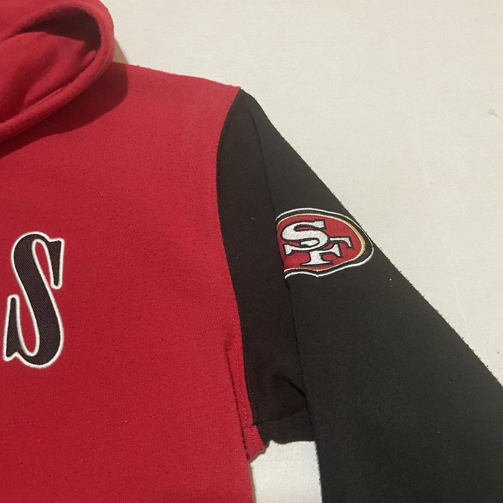 NFL Apparel Team San Francisco‎ 49ers Red Black Hoodie Pocket Youth XL 18/20